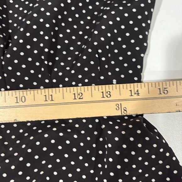 7 for all mankind Polka Dot Wrap Blouse Size M - Picture 7 of 7